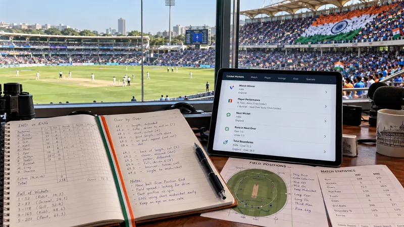Cricket betting markets at Coldbet for IPL, T20 and Test matches